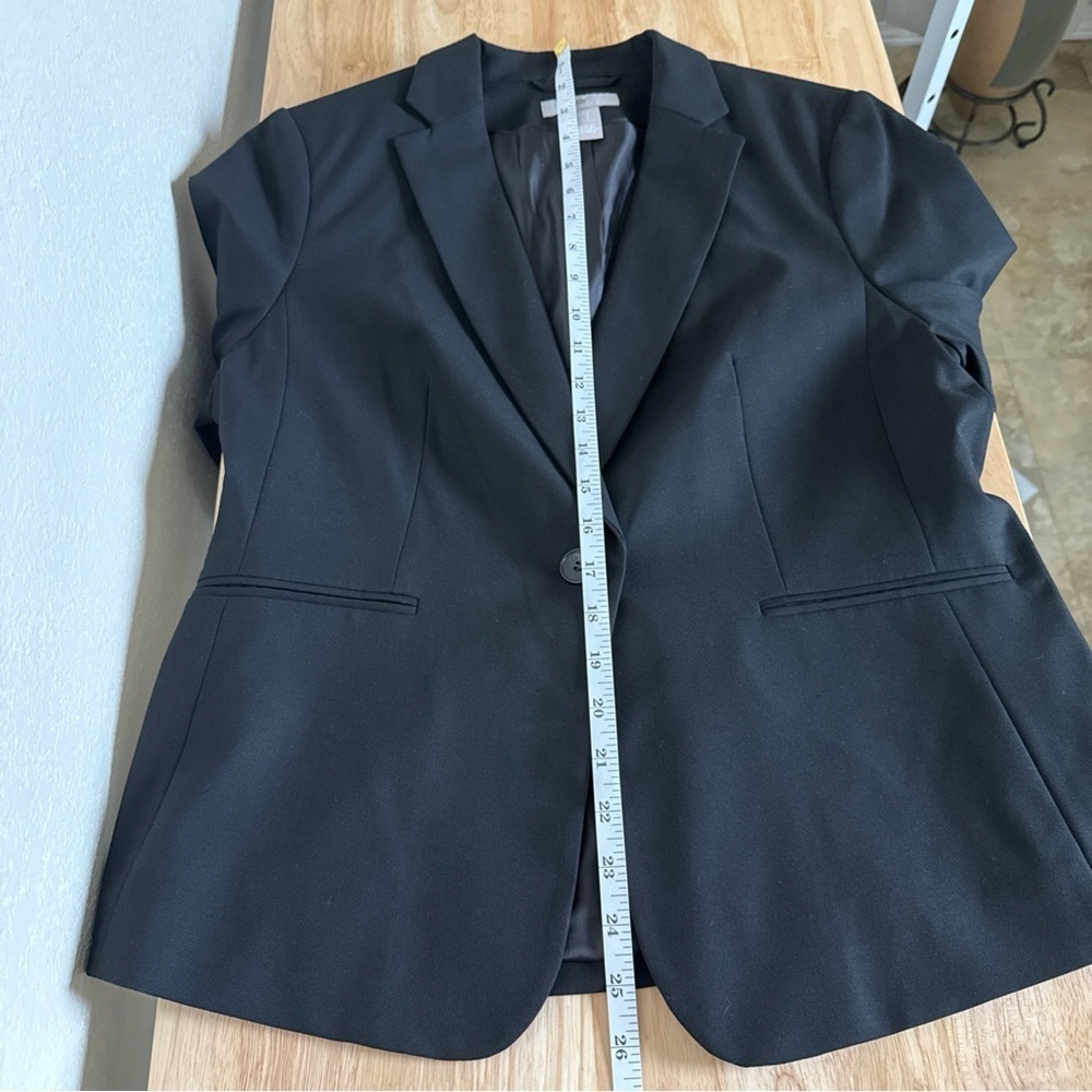 H&M Women’s Black Single Button Blazer Size M - Picture 7 of 8